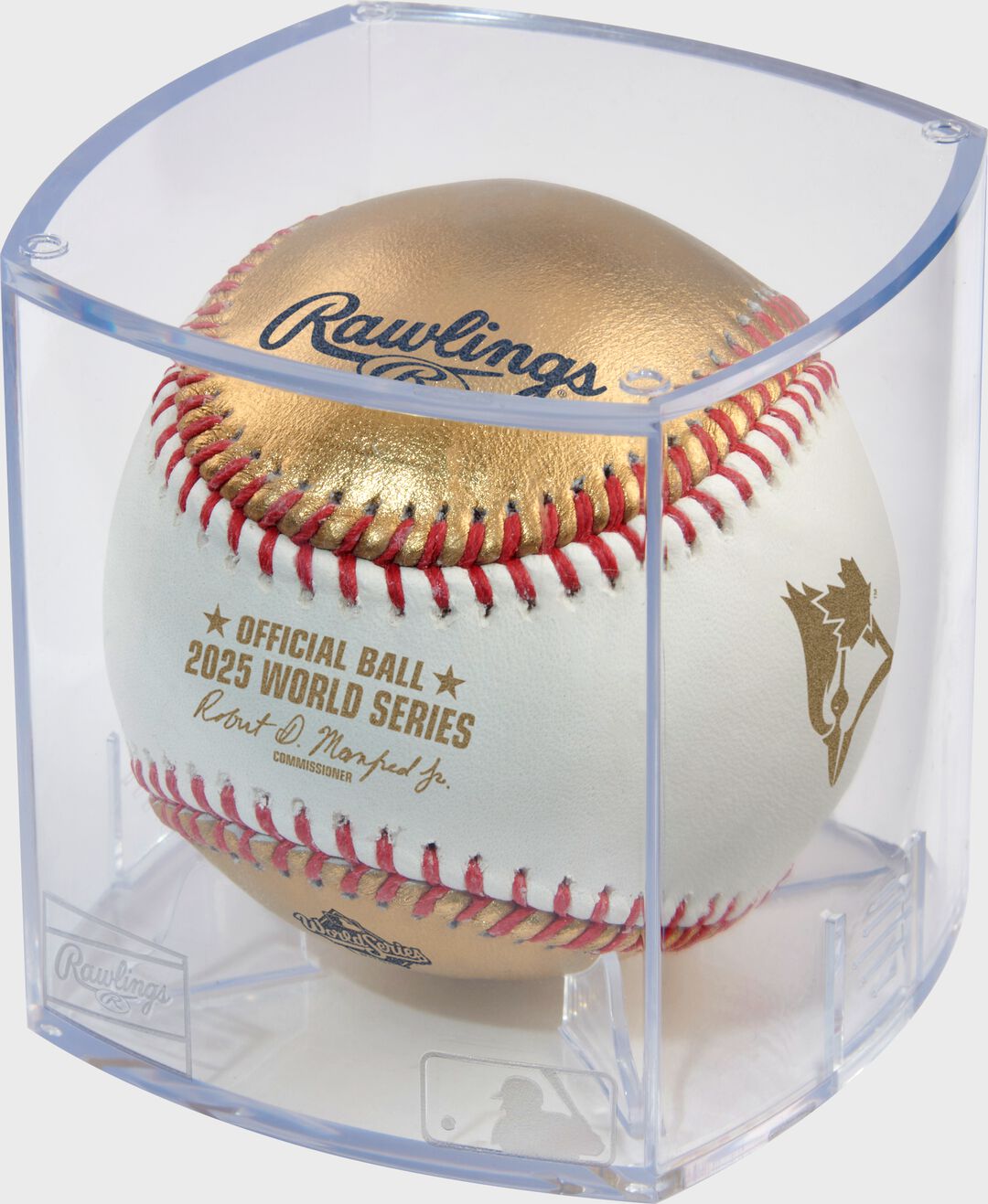 MLB 2025 Gold World Series Dueling Baseball 1 Ball - Rawlings
