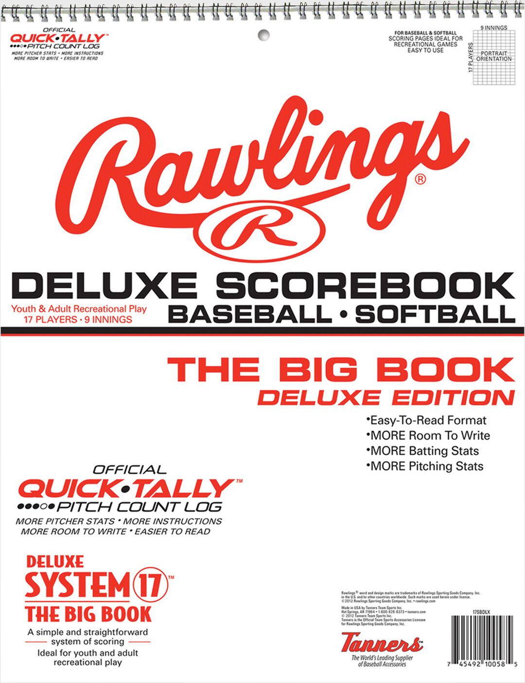 System-17 Deluxe Scorebook - Rawlings