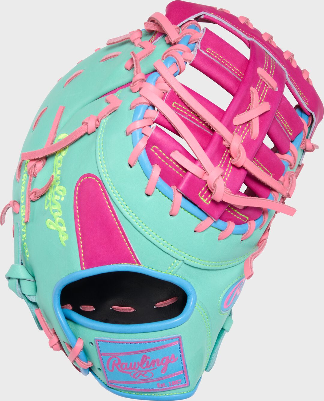 Rawlings HOH ColorSync 10 Berry Mint 13-Inch First Base Mitt - Rawlings