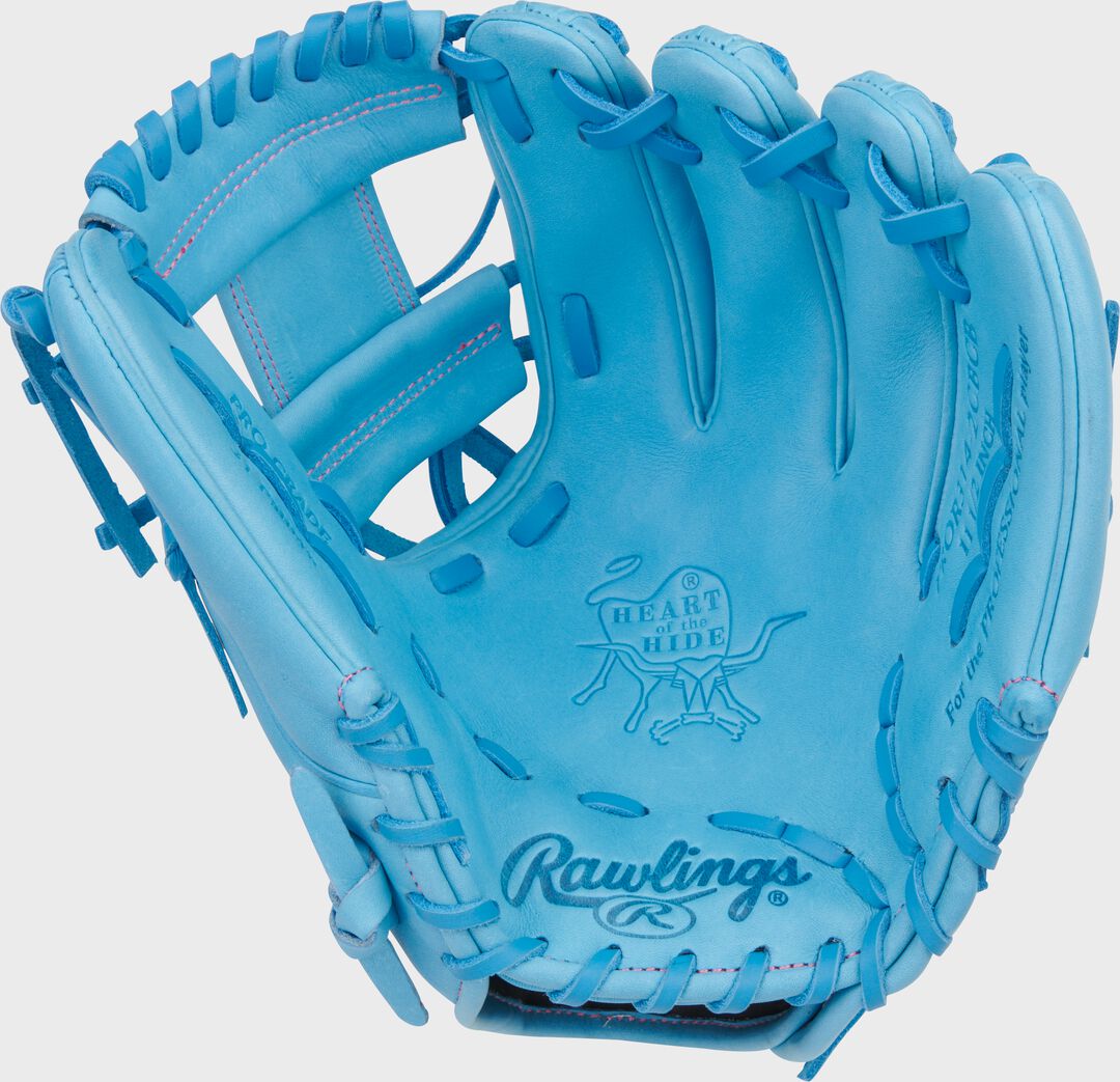 Heart of the Hide 11.5-Inch Columbia Blue Infield Glove Right Hand Throw - Rawlings