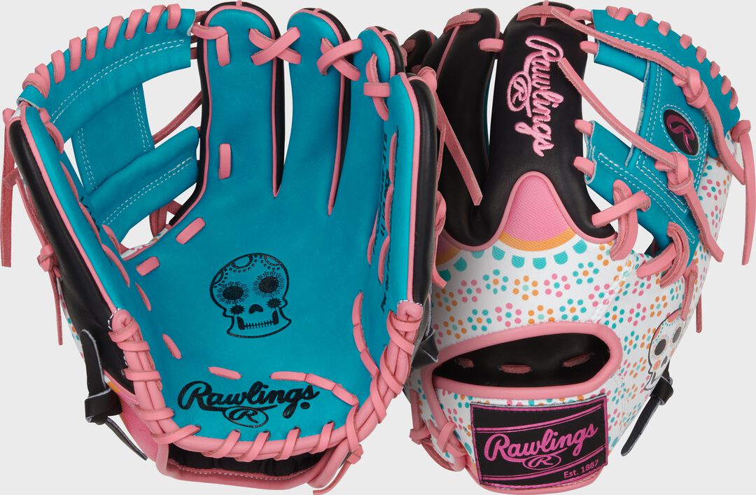 Limited Edition Heart of the Hide Dia De Los Muertos Infield Glove Right Hand Throw - Rawlings