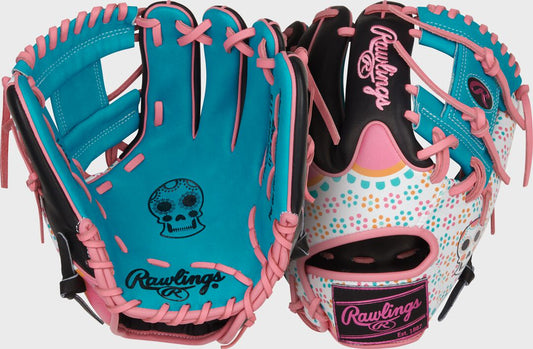 Limited Edition Heart of the Hide Dia De Los Muertos Infield Glove Right Hand Throw - Rawlings