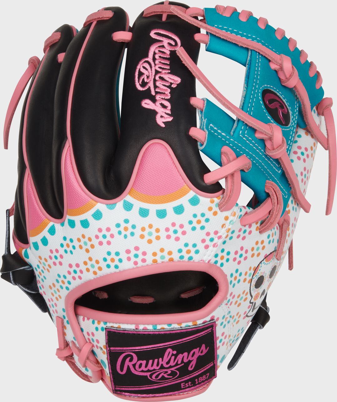 Limited Edition Heart of the Hide Dia De Los Muertos Infield Glove Right Hand Throw - Rawlings