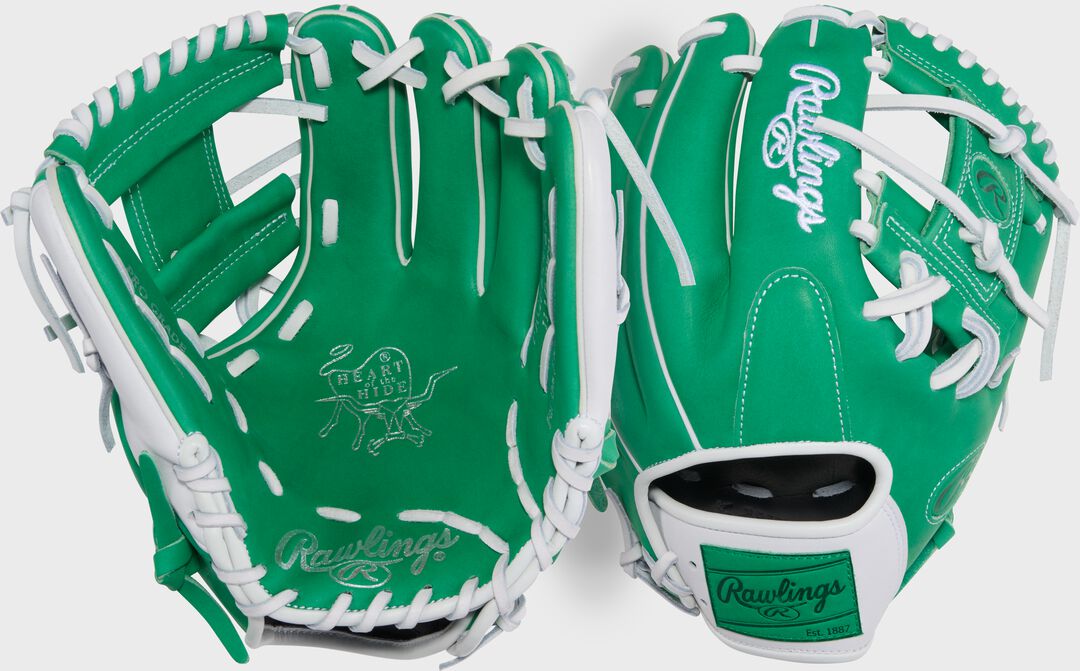 Exclusive Heart of the Hide 11.5-Inch Kelly Green Infield Glove Right Hand Throw - Rawlings