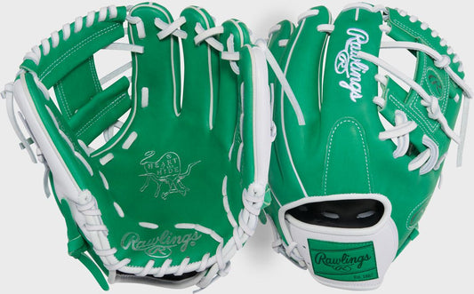 Exclusive Heart of the Hide 11.5-Inch Kelly Green Infield Glove Right Hand Throw - Rawlings