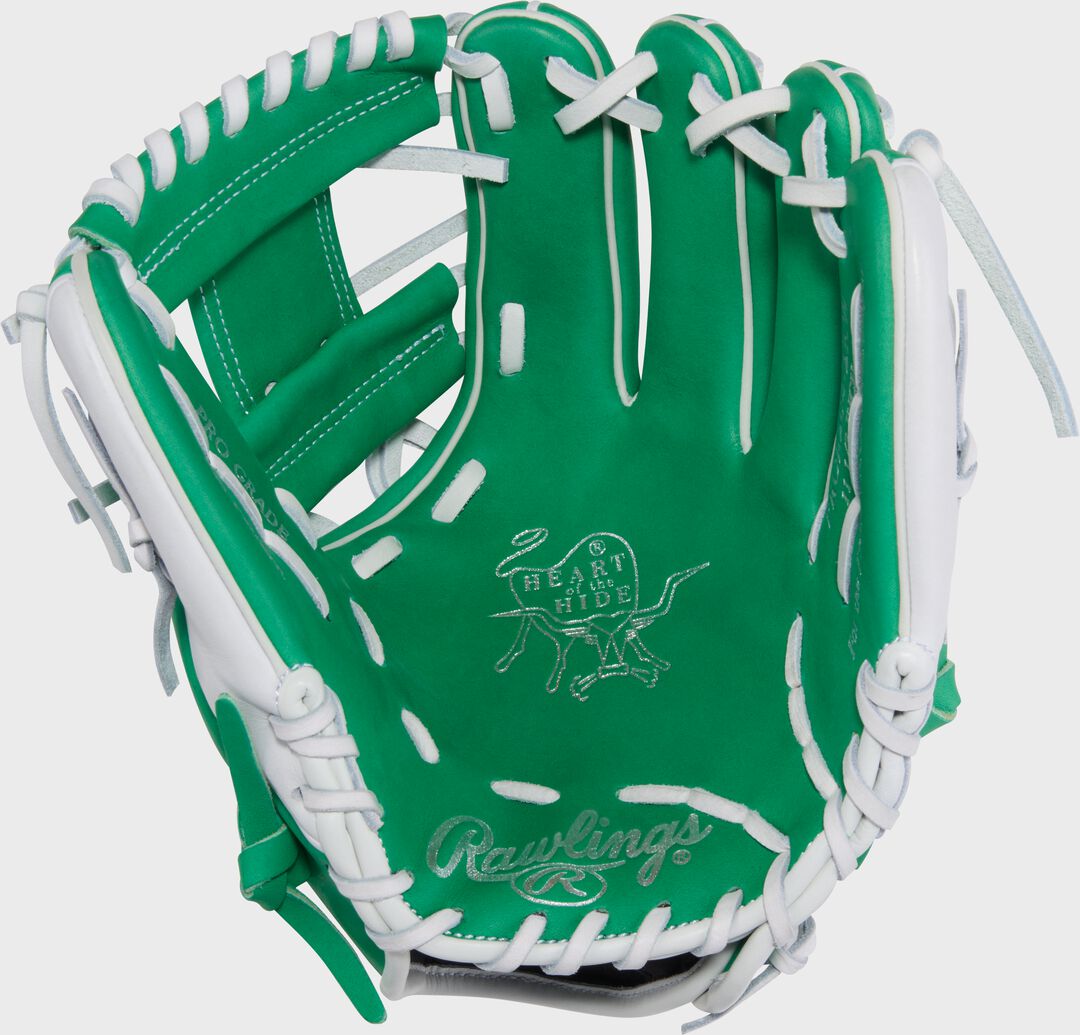 Exclusive Heart of the Hide 11.5-Inch Kelly Green Infield Glove Right Hand Throw - Rawlings