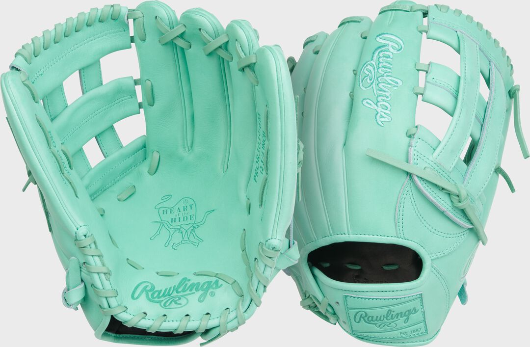 Heart of the Hide 12.75-Inch Mint Outfield Glove - Rawlings