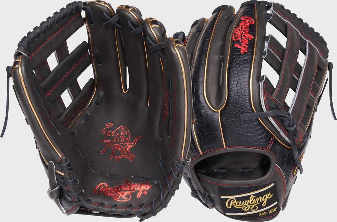 Heart of the Hide 12.75-Inch Croc Outfield Glove - Rawlings