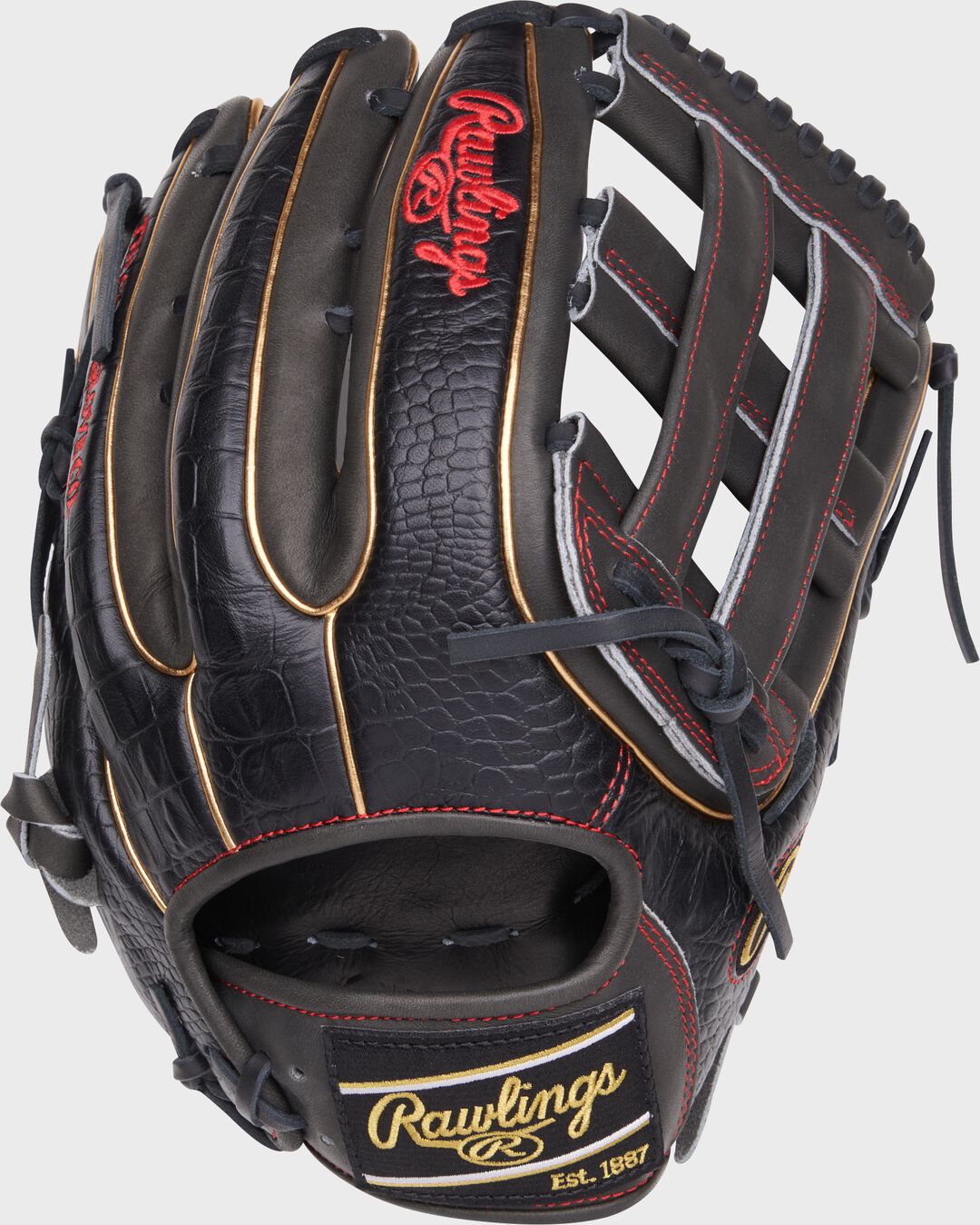 Heart of the Hide 12.75-Inch Croc Outfield Glove - Rawlings