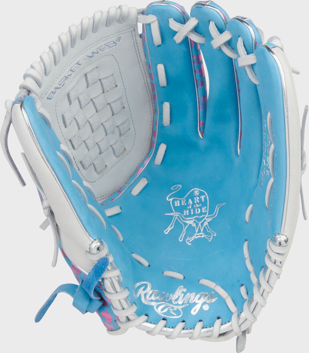 Heart of the Hide 12.5-inch Foil Print Fastpitch Softball Glove Right Hand Throw - Rawlings
