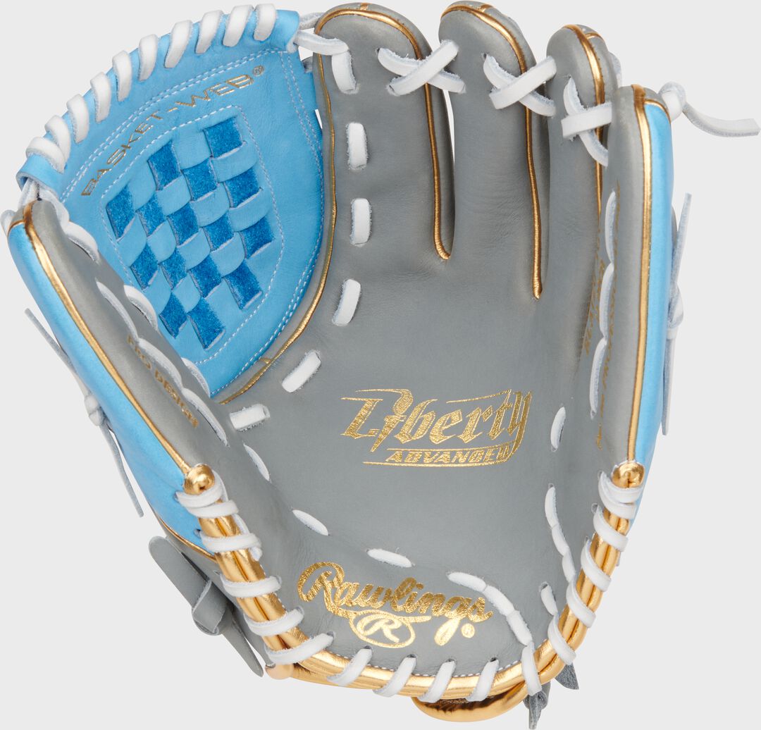 Liberty Advanced Color Series 12 in Fastpitch Glove Gray/Columbia Blue - Rawlings
