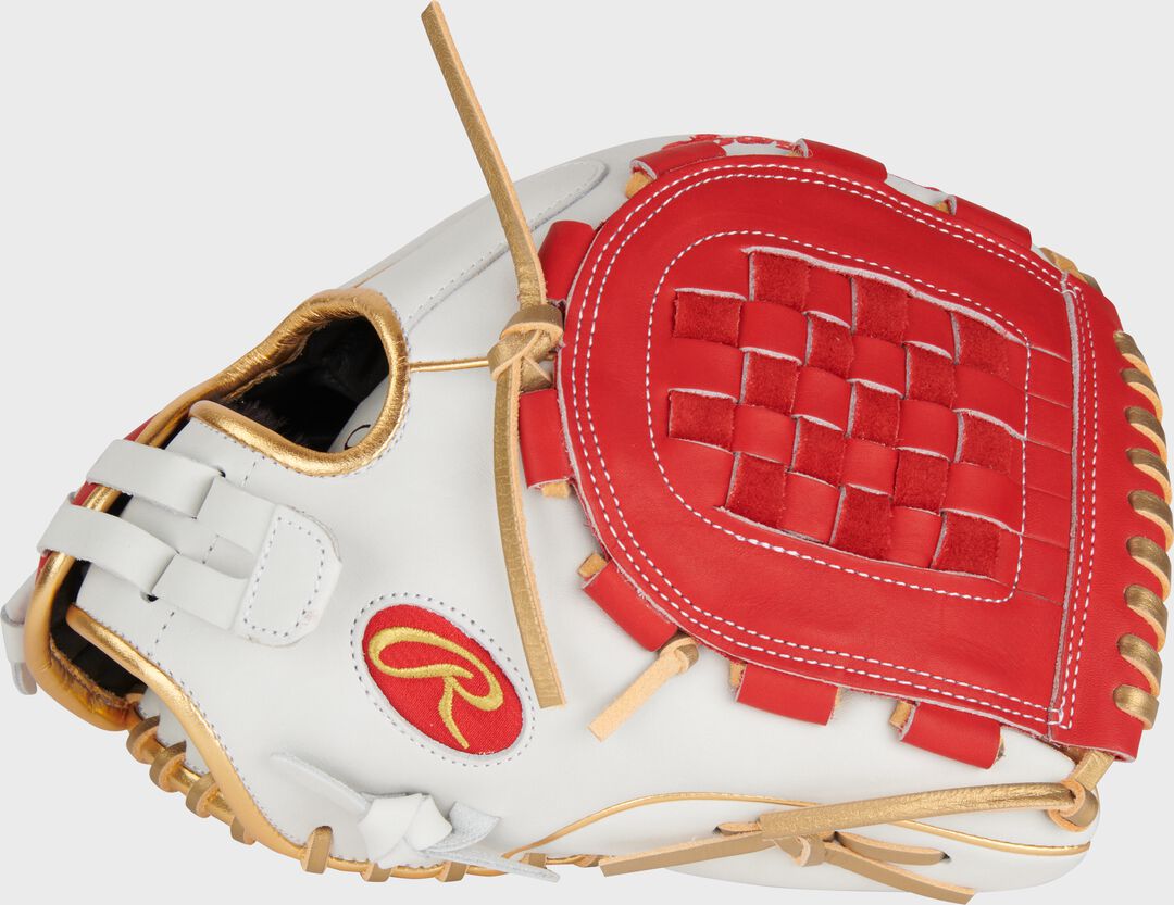 Liberty Advanced Color Series 12 in Fastpitch Glove White/Scarlet - Rawlings