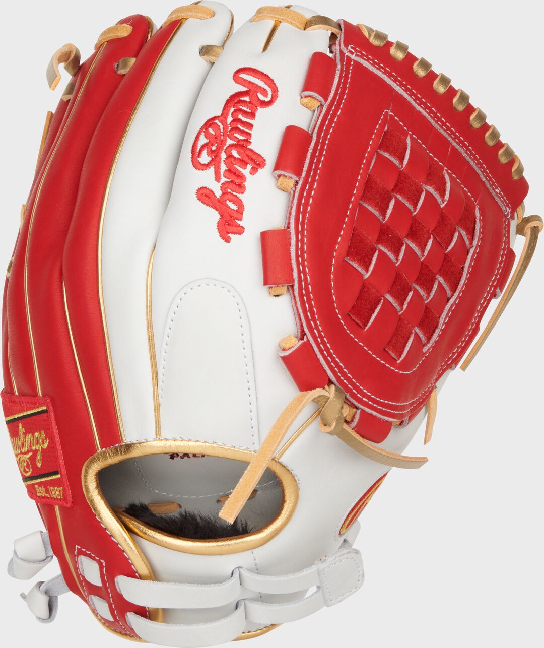 Liberty Advanced Color Series 12 in Fastpitch Glove White/Scarlet - Rawlings