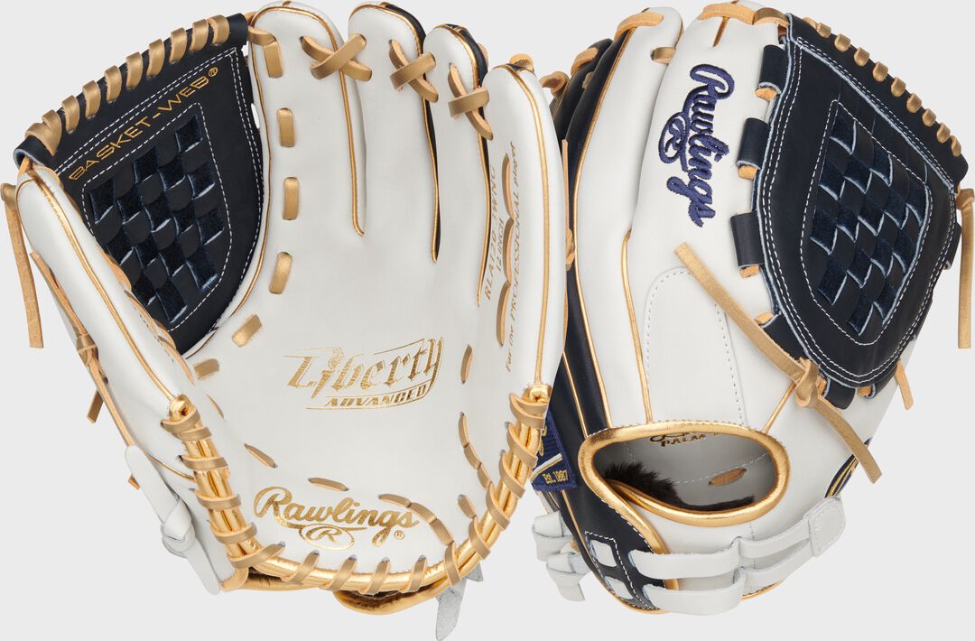 Liberty Advanced Color Series 12 in Fastpitch Glove White/Navy - Rawlings