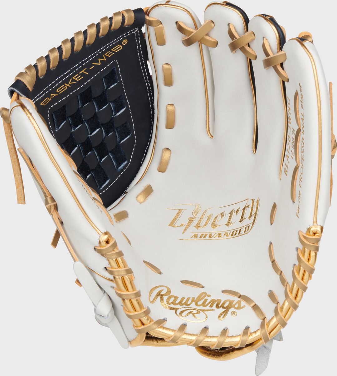 Liberty Advanced Color Series 12 in Fastpitch Glove White/Navy - Rawlings