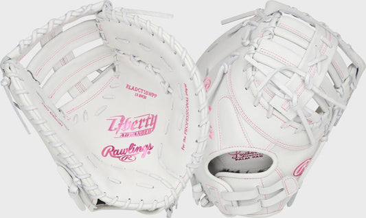 Liberty Advanced Color Series 13 in 1st Base Mitt White/Pink - Rawlings