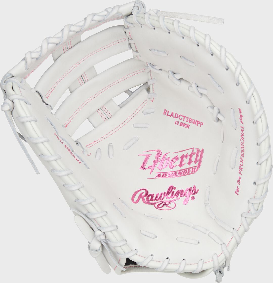 Liberty Advanced Color Series 13 in 1st Base Mitt White/Pink - Rawlings