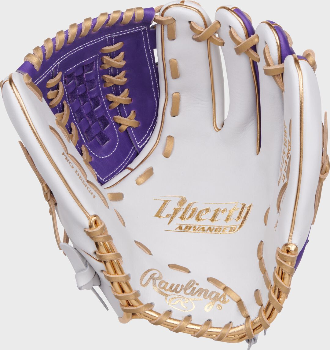 Liberty Advanced Color Series 12.5 in Fastpitch Glove White/Purple - Rawlings