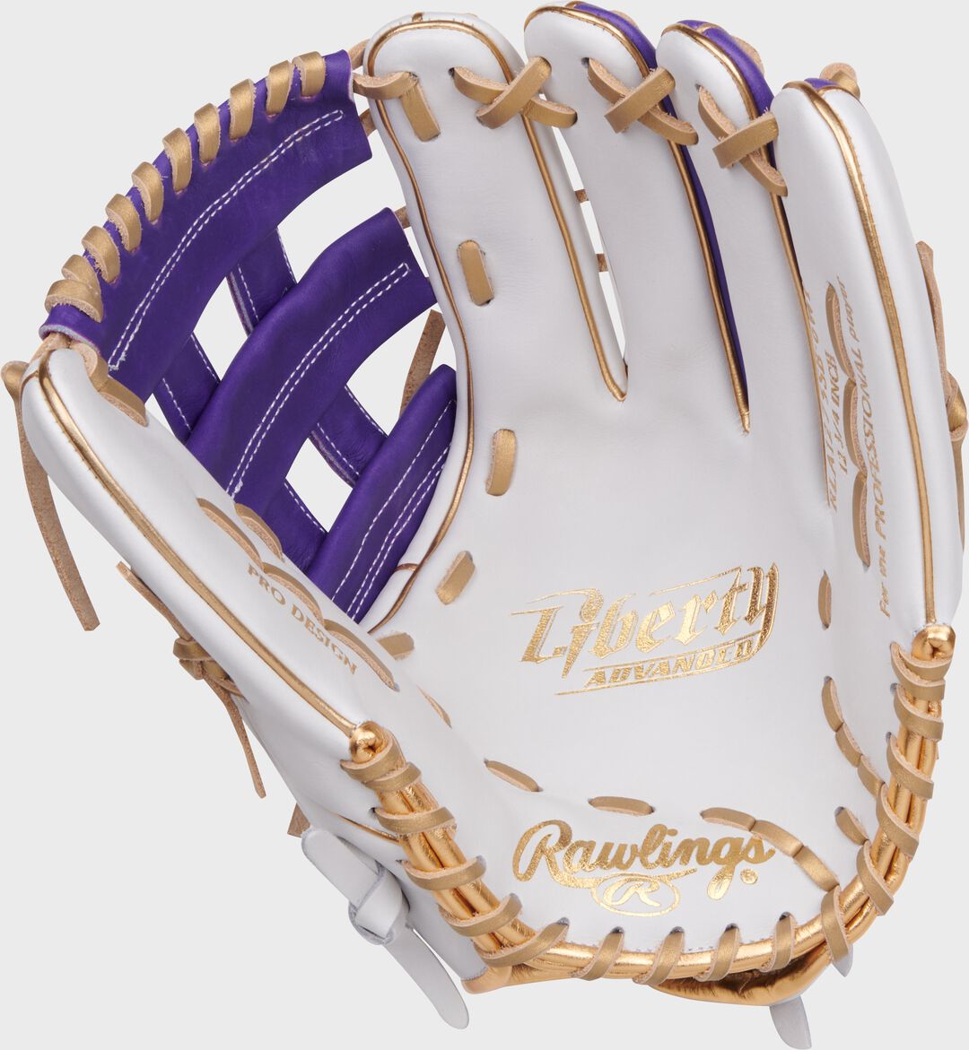 Liberty Advanced Color Series 12.75 in Outfield Glove White/Purple - Rawlings