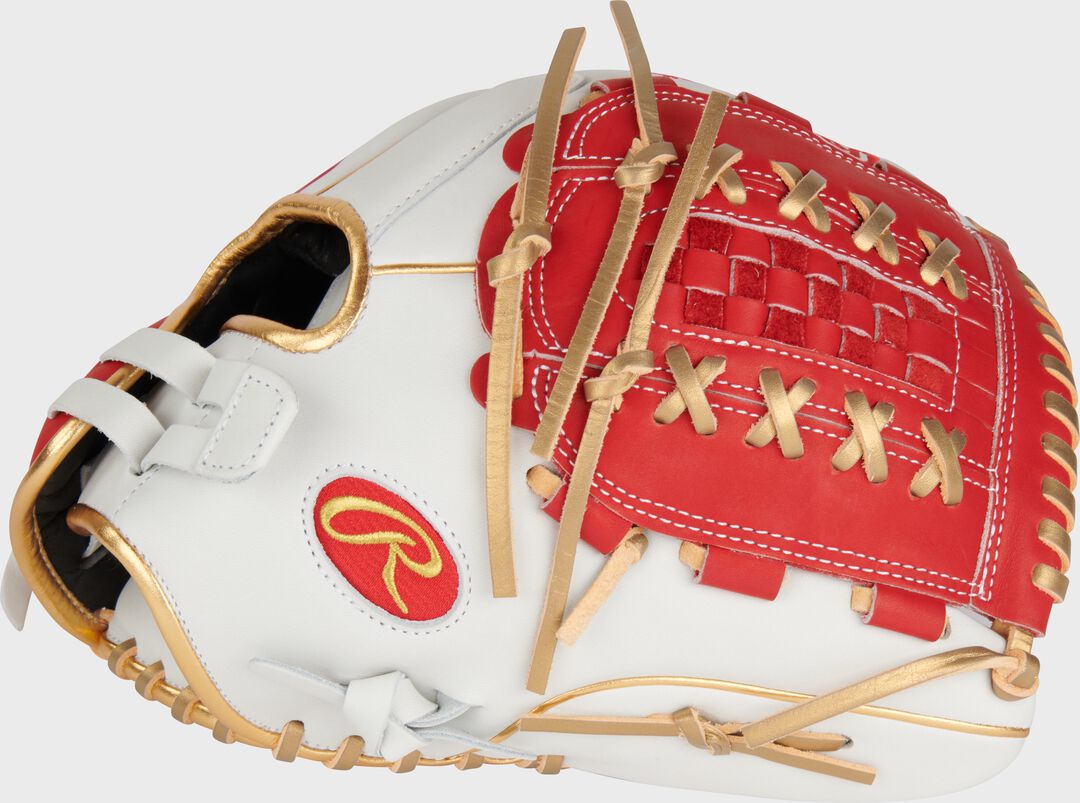 Liberty Advanced Color Series 12.5 in Fastpitch Glove White/Scarlet - Rawlings