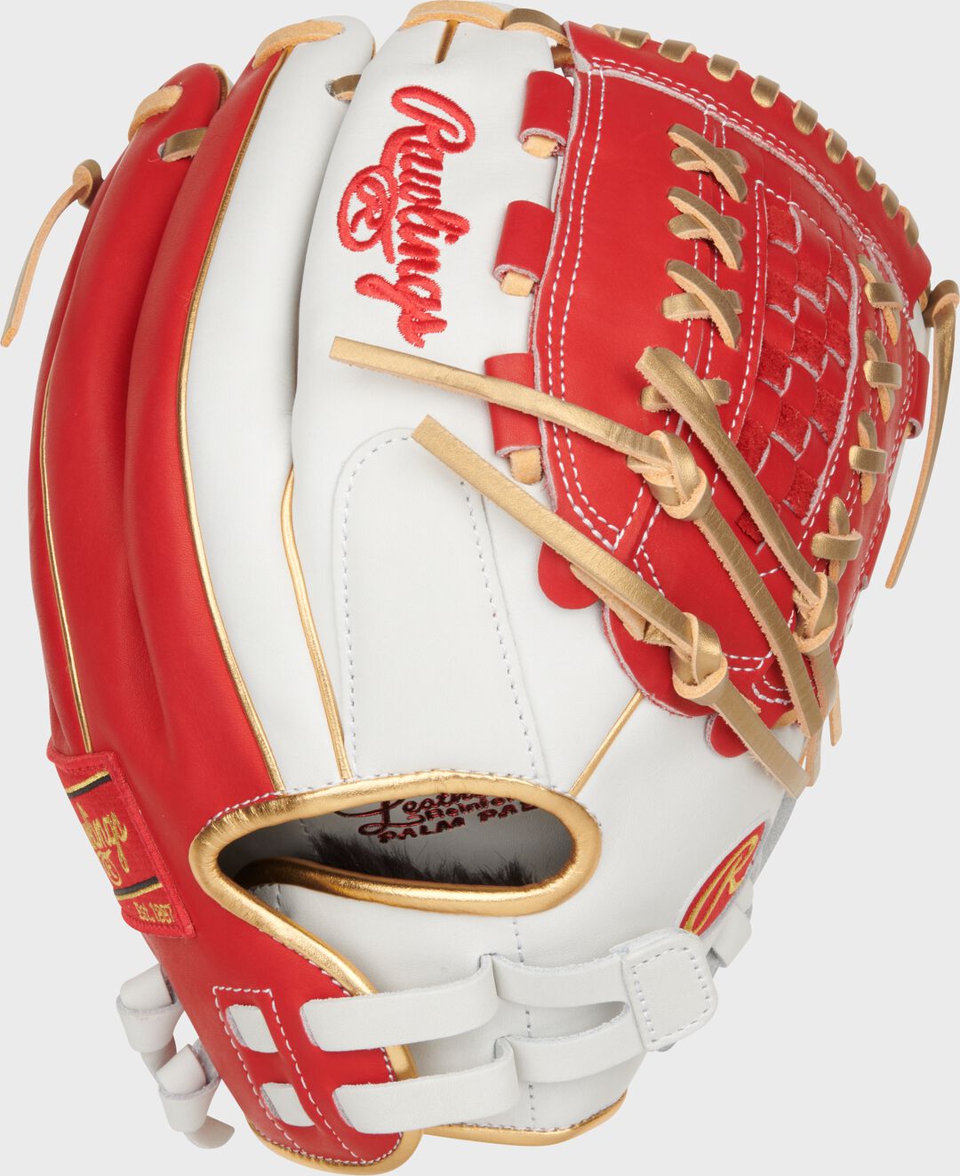 Liberty Advanced Color Series 12.5 in Fastpitch Glove White/Scarlet - Rawlings