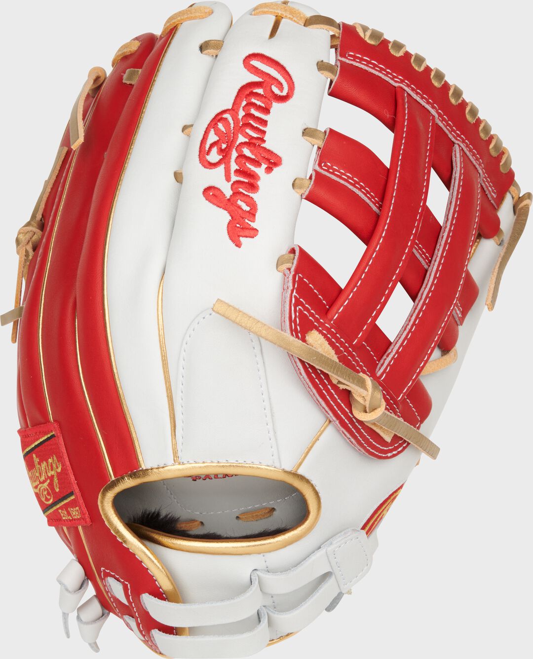 Liberty Advanced Color Series 12.75 in Outfield Glove White/Scarlet - Rawlings