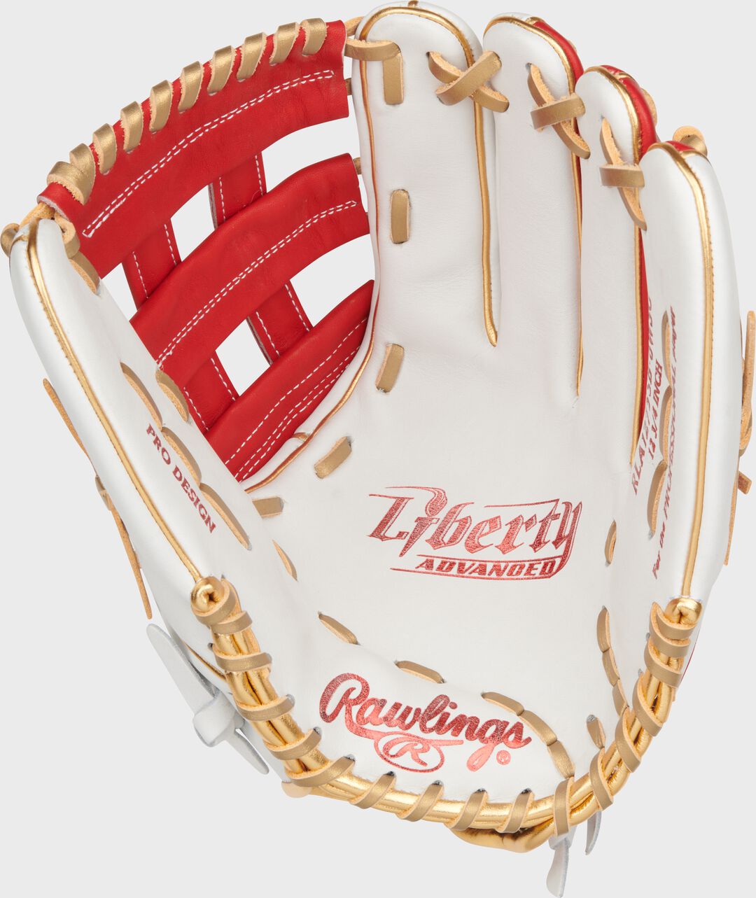 Liberty Advanced Color Series 12.75 in Outfield Glove White/Scarlet - Rawlings