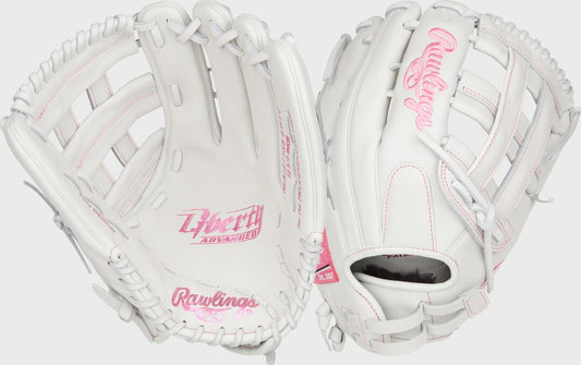 Liberty Advanced Color Series 12.75 in Outfield Glove White/Pink - Rawlings