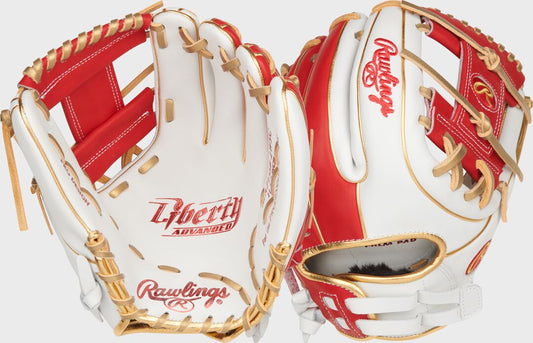 Liberty Advanced Color Series 11.75 in Infield Glove White/Scarlet - Rawlings
