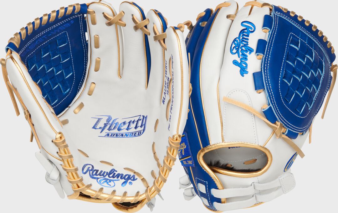 Liberty Advanced Color Series 12 in Fastpitch Glove White/Royal - Rawlings