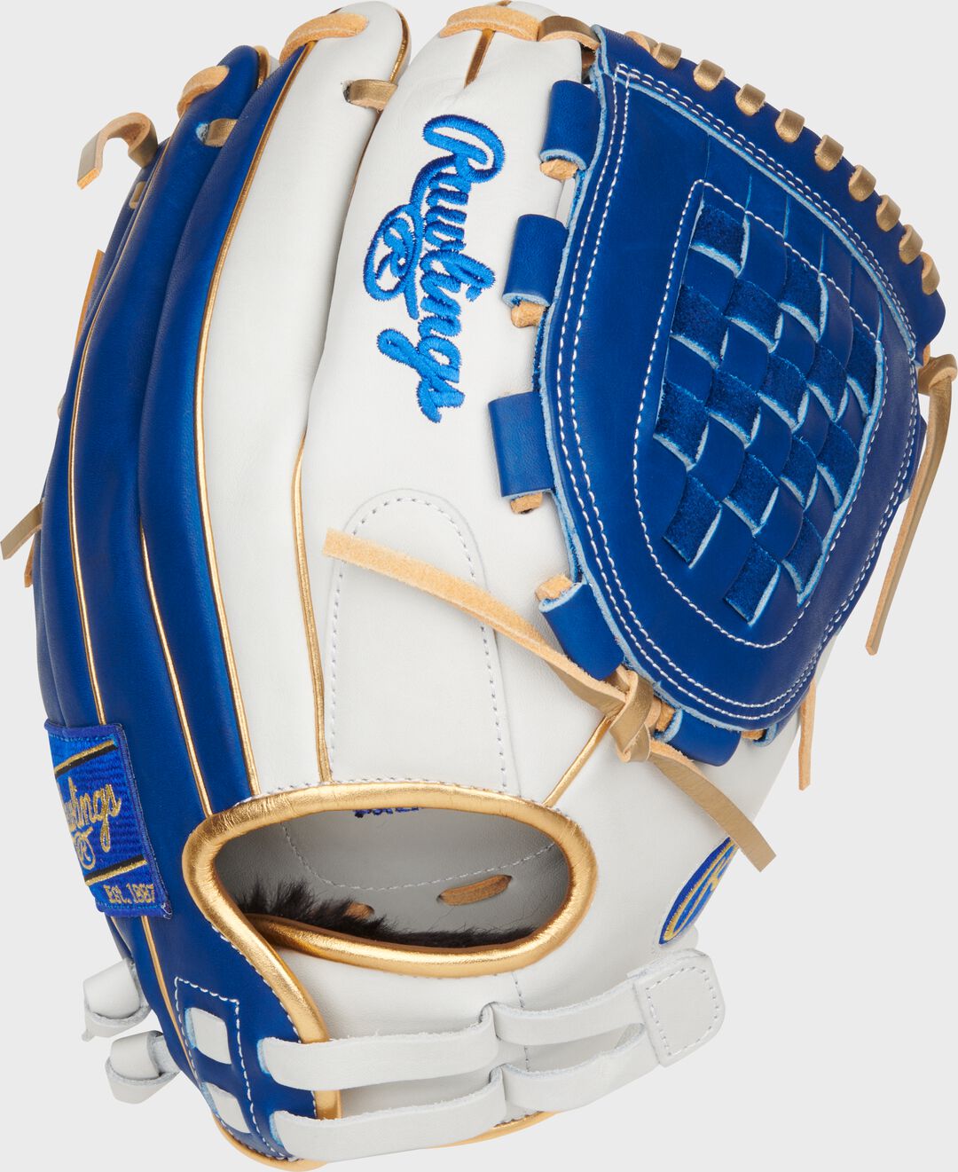 Liberty Advanced Color Series 12 in Fastpitch Glove White/Royal - Rawlings