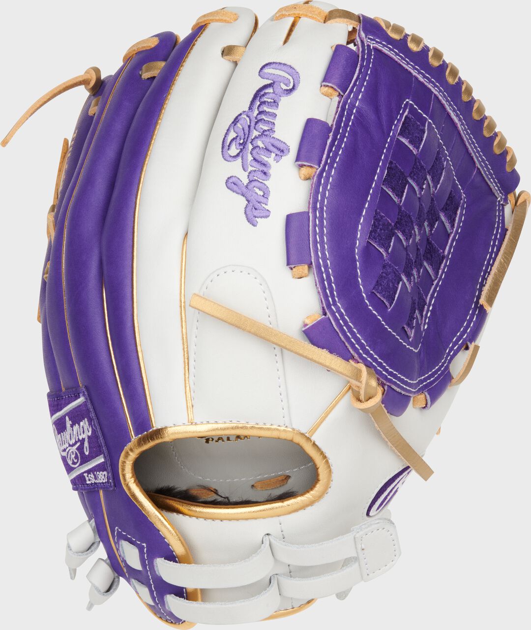 Liberty Advanced Color Series 12 in Fastpitch Glove White/Purple - Rawlings