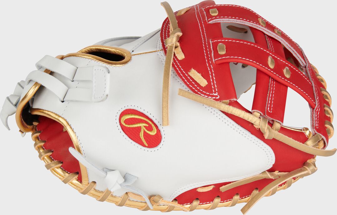 Liberty Advanced Color Series 34 in Catcher's Mitt White/Scarlet - Rawlings