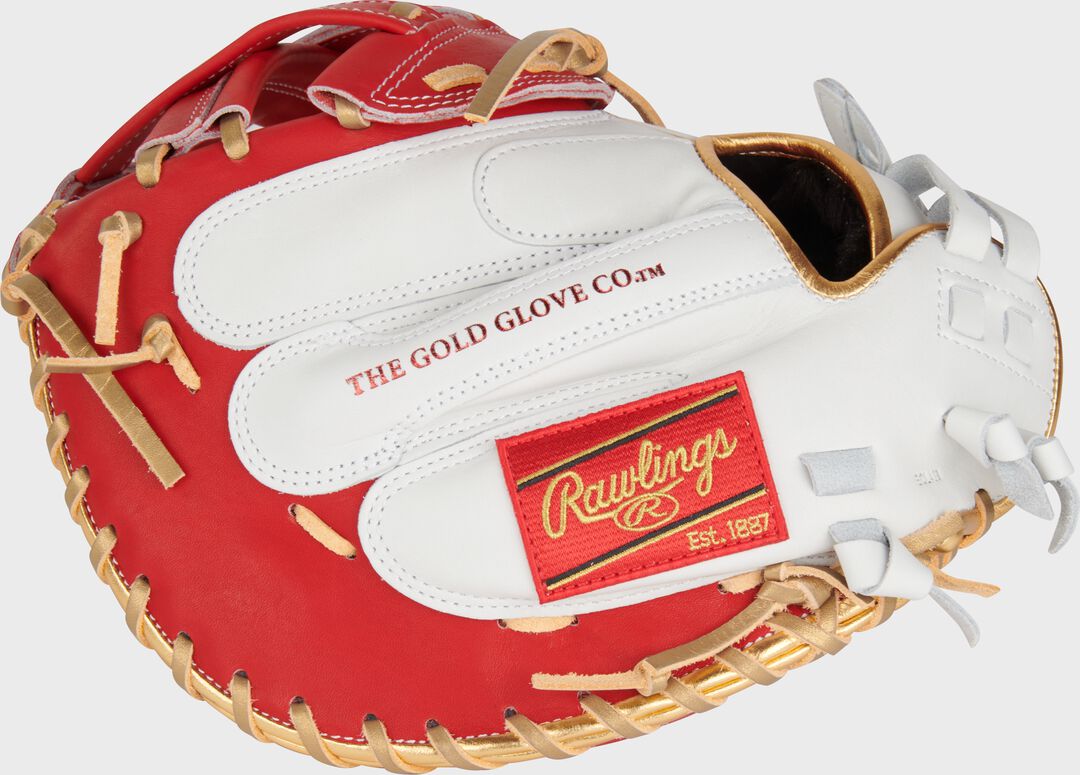 Liberty Advanced Color Series 34 in Catcher's Mitt White/Scarlet - Rawlings