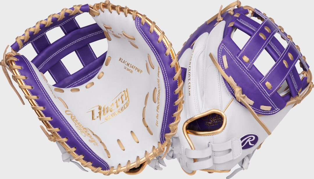 Liberty Advanced Color Series 34 in Catcher's Mitt White/Purple - Rawlings