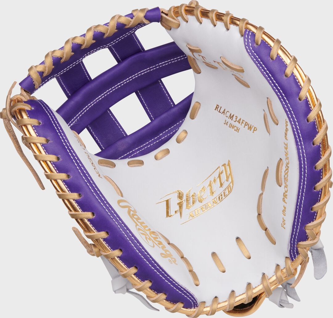 Liberty Advanced Color Series 34 in Catcher's Mitt White/Purple - Rawlings