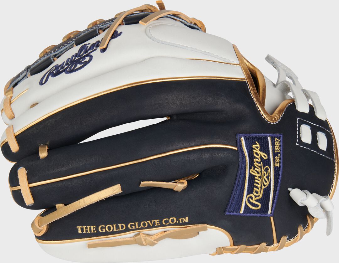 Liberty Advanced Color Series 12.5 in Fastpitch Glove White/Navy - Rawlings