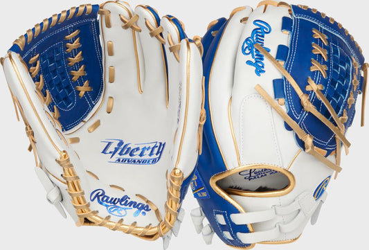 Liberty Advanced Color Series 12.5 in Fastpitch Glove White/Royal - Rawlings