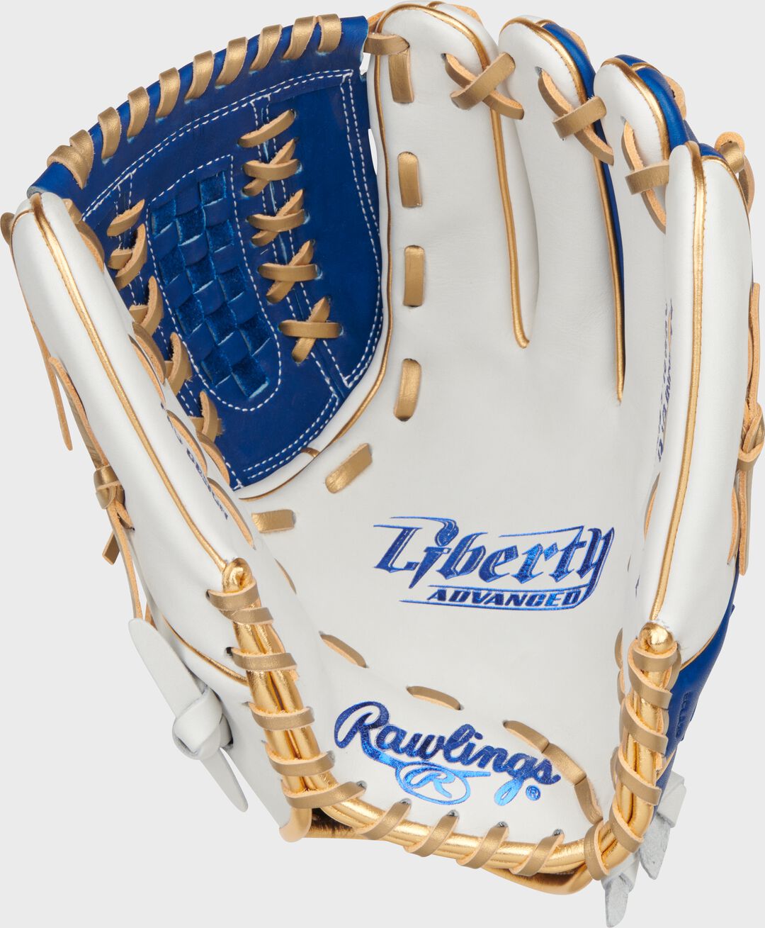 Liberty Advanced Color Series 12.5 in Fastpitch Glove White/Royal - Rawlings
