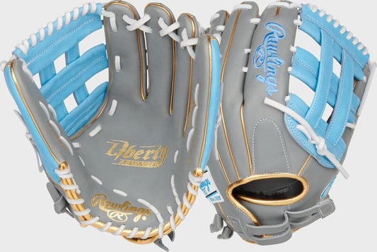 Liberty Advanced Color Series 12.75 in Outfield Glove Gray/Columbia Blue - Rawlings