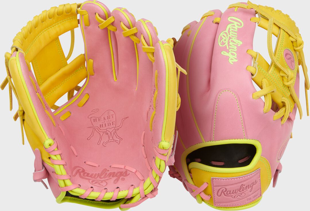 Heart of the Hide ContoUR Fit 11.5-Inch Pink Infield Glove Right Hand Throw - Rawlings