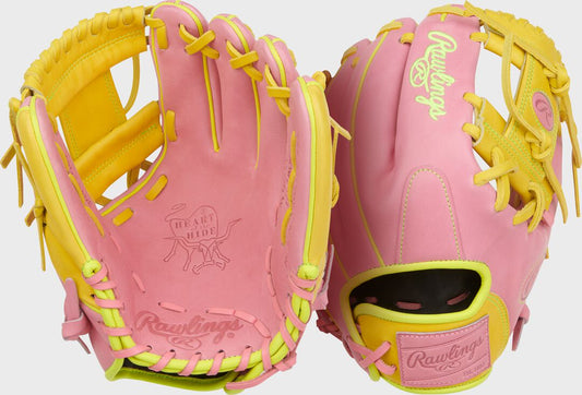 Heart of the Hide ContoUR Fit 11.5-Inch Pink Infield Glove Right Hand Throw - Rawlings