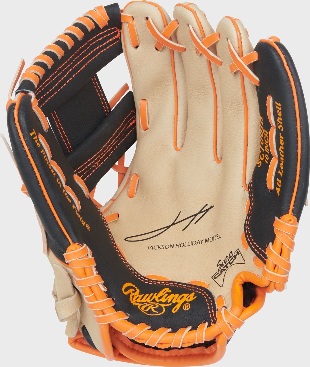 Sure Catch 10-Inch Jackson Holliday Signature Youth Glove Right Hand Throw - Rawlings