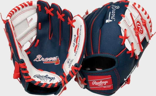 Atlanta Braves 10-Inch Team Logo Glove - Rawlings