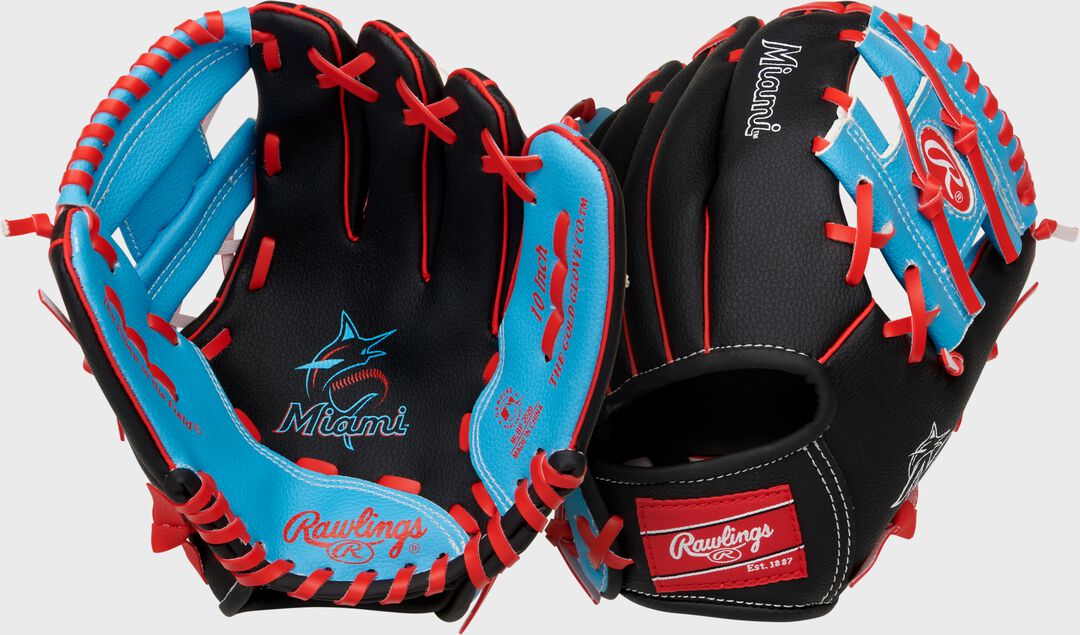 Miami Marlins 10-Inch Team Logo Glove - Rawlings