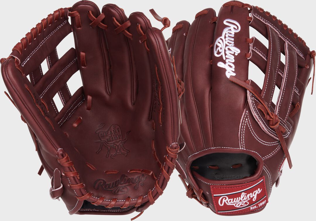Heart of the Hide 12.75-inch H-Web Outfield Glove - Rawlings