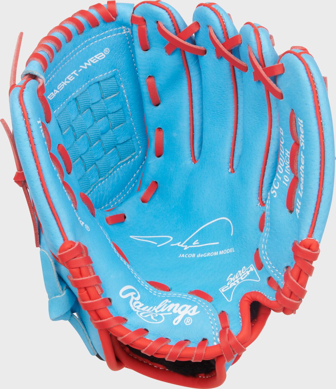 Sure Catch 10-Inch Jacob deGrom Signature Youth Glove Right Hand Throw - Rawlings