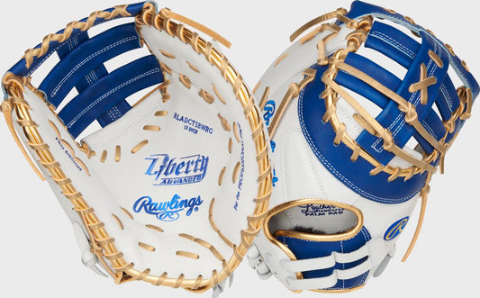 Liberty Advanced Color Series 13 in 1st Base Mitt White/Royal - Rawlings