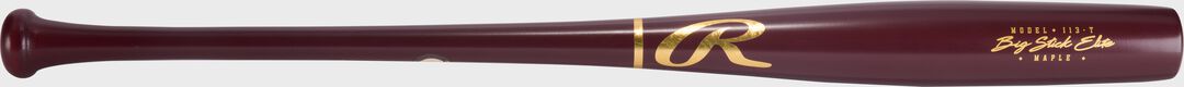 Big Stick Elite I13T Torpedo Barrel Wine Maple Wood Bat - Rawlings