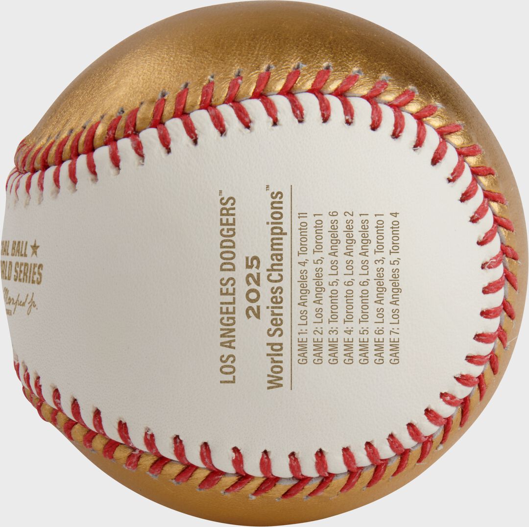 MLB 2025 World Series Champions Baseball Los Angeles Dodgers 1 Ball - Rawlings